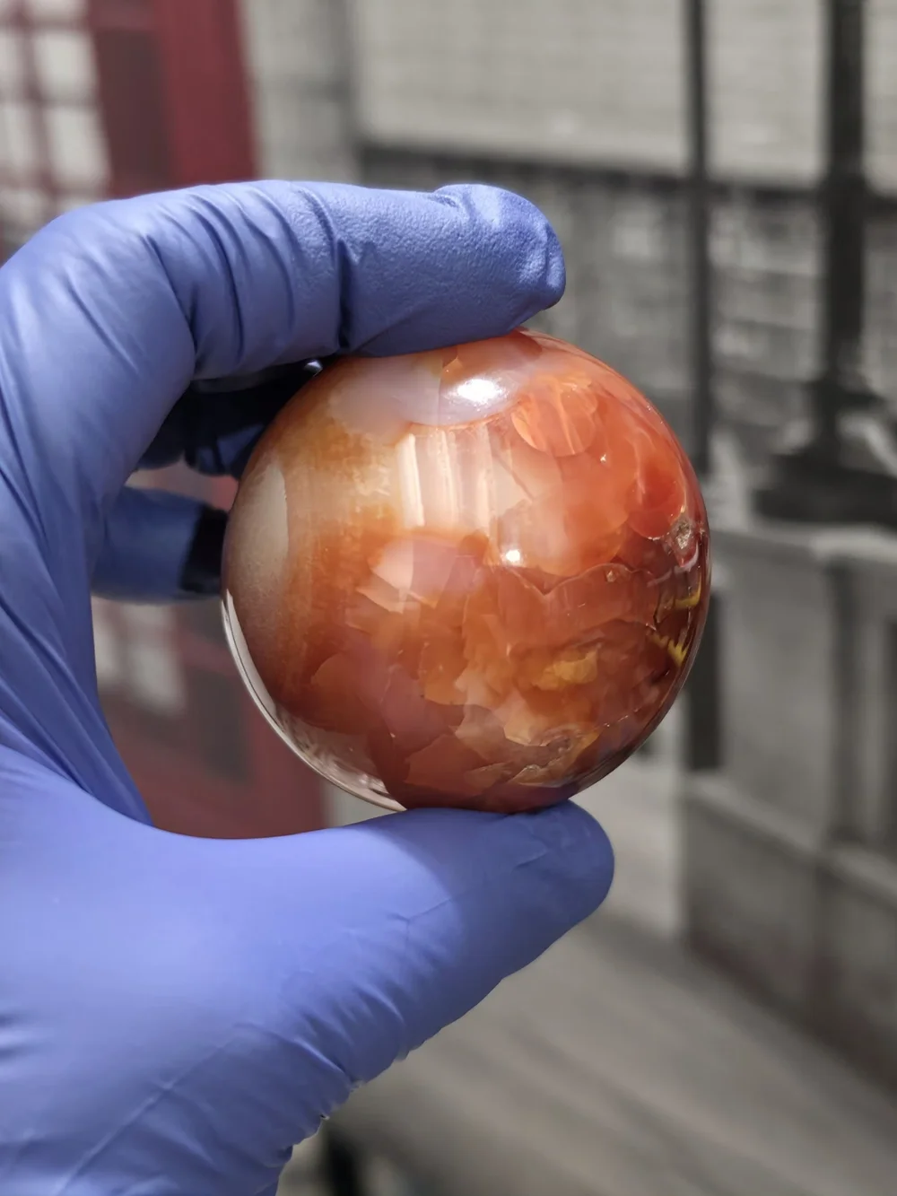 Red Carnelian Sphere -216g